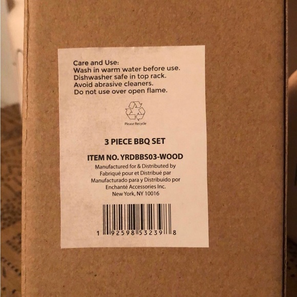 Rae Dunn FLIP. FORK. BBQ. 3 Piece BBQ Set - Picture 6 of 6